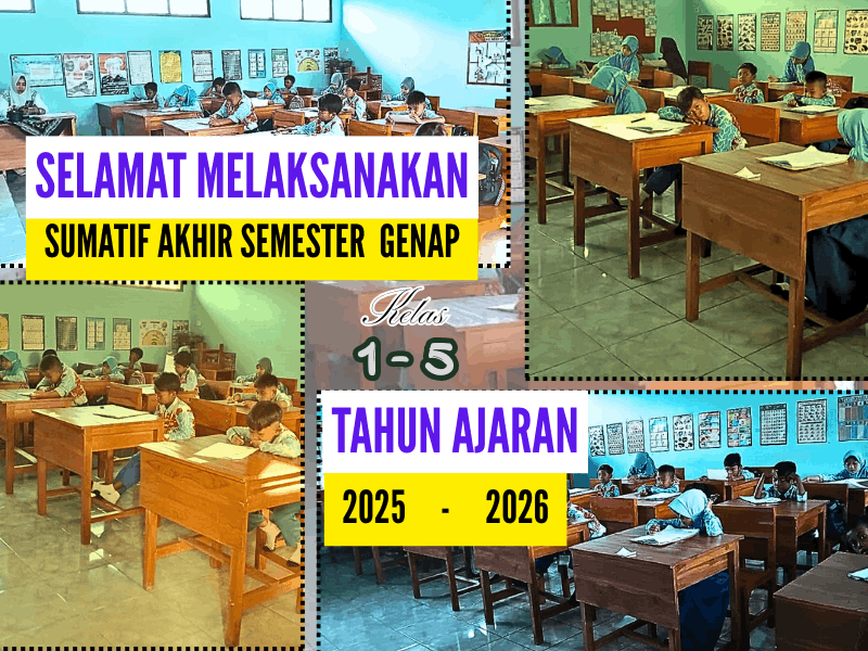 Pelaksanaan Ujian Sumatif Akhir Genap Tahun Ajaran 2025/2026 di SDN 2 Selowogo